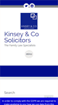 Mobile Screenshot of kinseysolicitors.co.uk